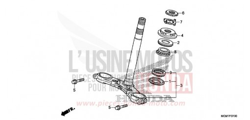 TIGE DE DIRECTION CB600FD de 2013